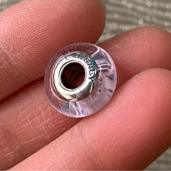 NWOT NWOT Disney Princess Aurora Signature Color Murano Glass Charm Silver 925 - Picture 5 of 12